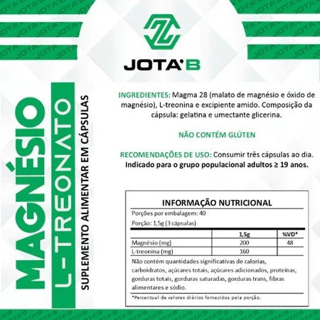 Kit perfeito 3 Magnésios - Magnésio Treonato | Dimalato | Quelato - 3 Potes (1 de cada) Kit Perfeito