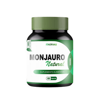MONJAURO natural 500mg 60 cápsulas itaervas KIT 3 Potes para 3 meses de tratamento